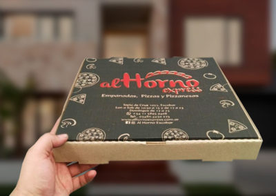Cajas delivery impresas para empanadas carton microcorrugado