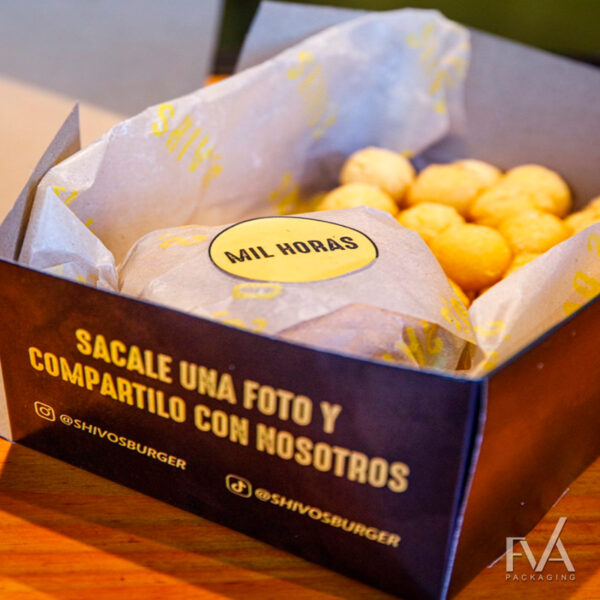 Papel seda parafinado y caja food truck 