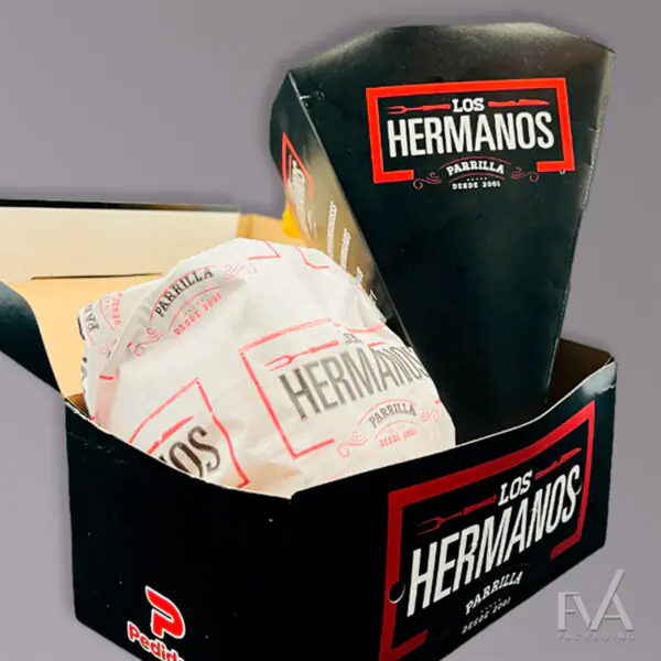 Caja food truck y cono papas 
